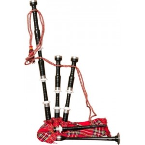 Black Rosewood Bagpipe Ivory Color Ferrules Nickle Silver Plain Fitting. Plain Turned Bagpipe Black Rosewood Bagpipe Ivory Color Ferrules Nickle Silver Plain Fitting. Plain Turned Bagpipe
